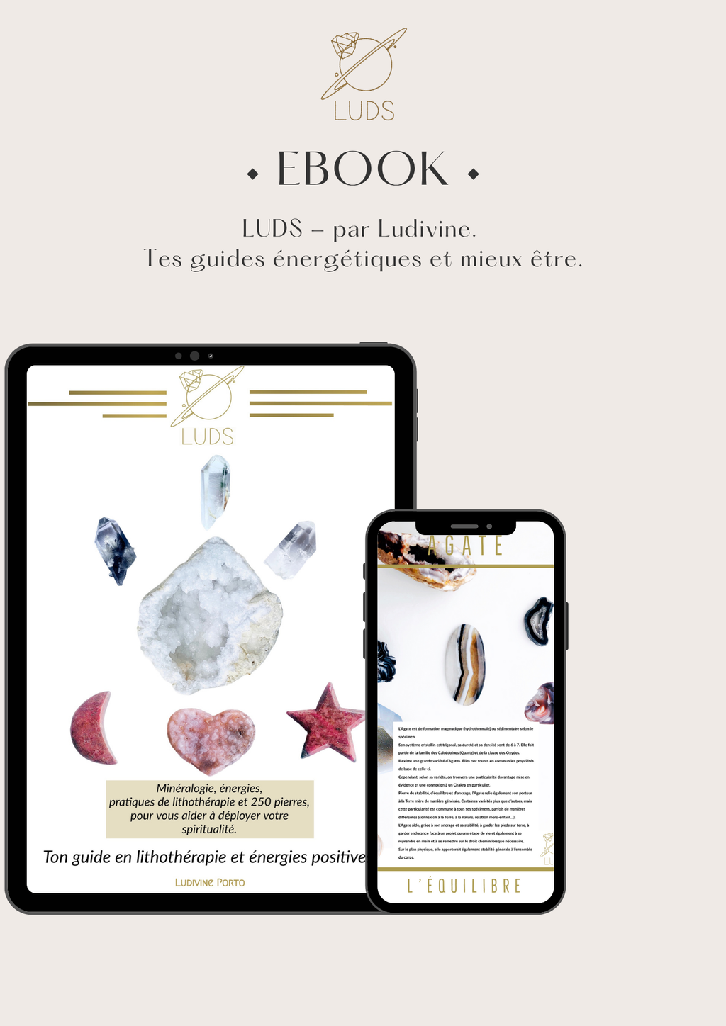 LUDS, ton guide en lithotherapie et énergies positives. LE EBOOK