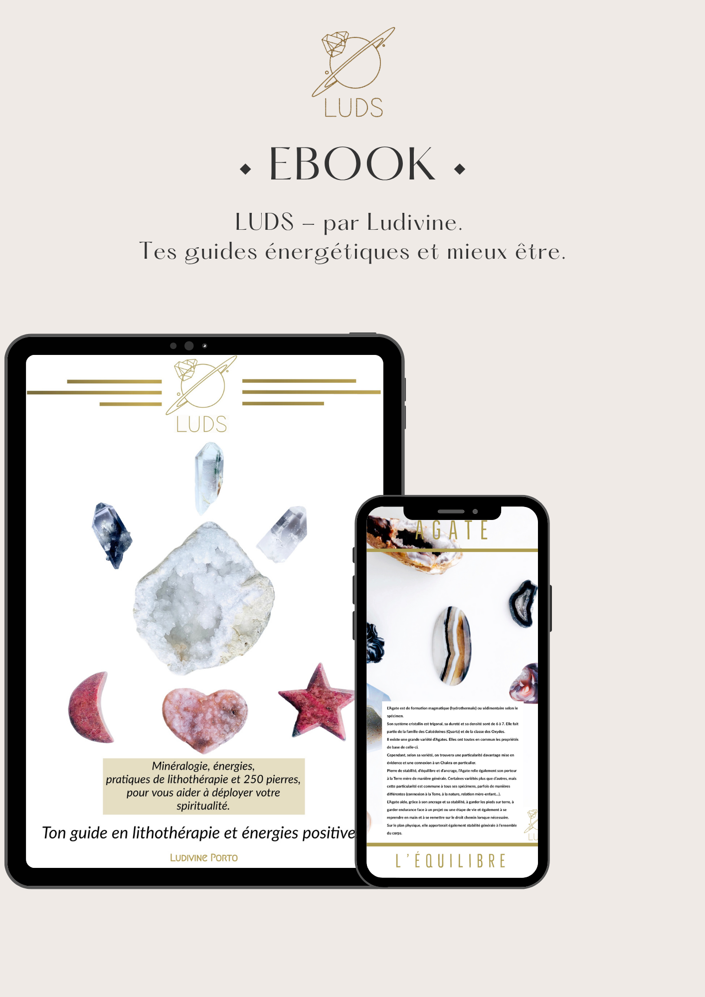 LUDS, ton guide en lithotherapie et énergies positives. LE EBOOK