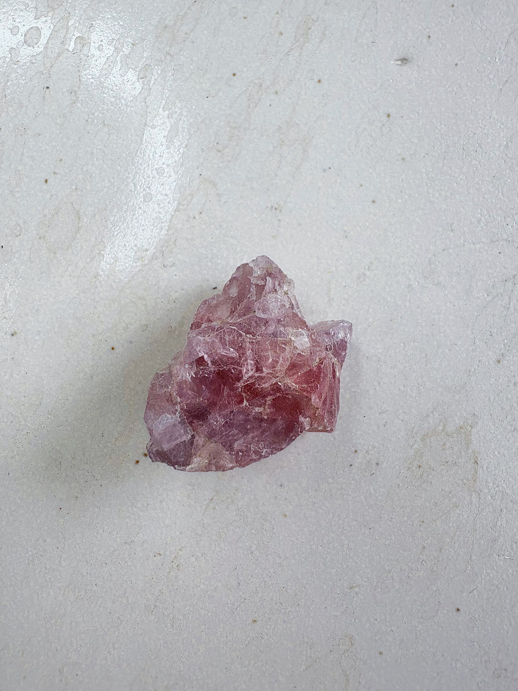 Mini trio 2 - Cristal de roche / Quartz fumé / Fluorite rose - origine FRANCE
