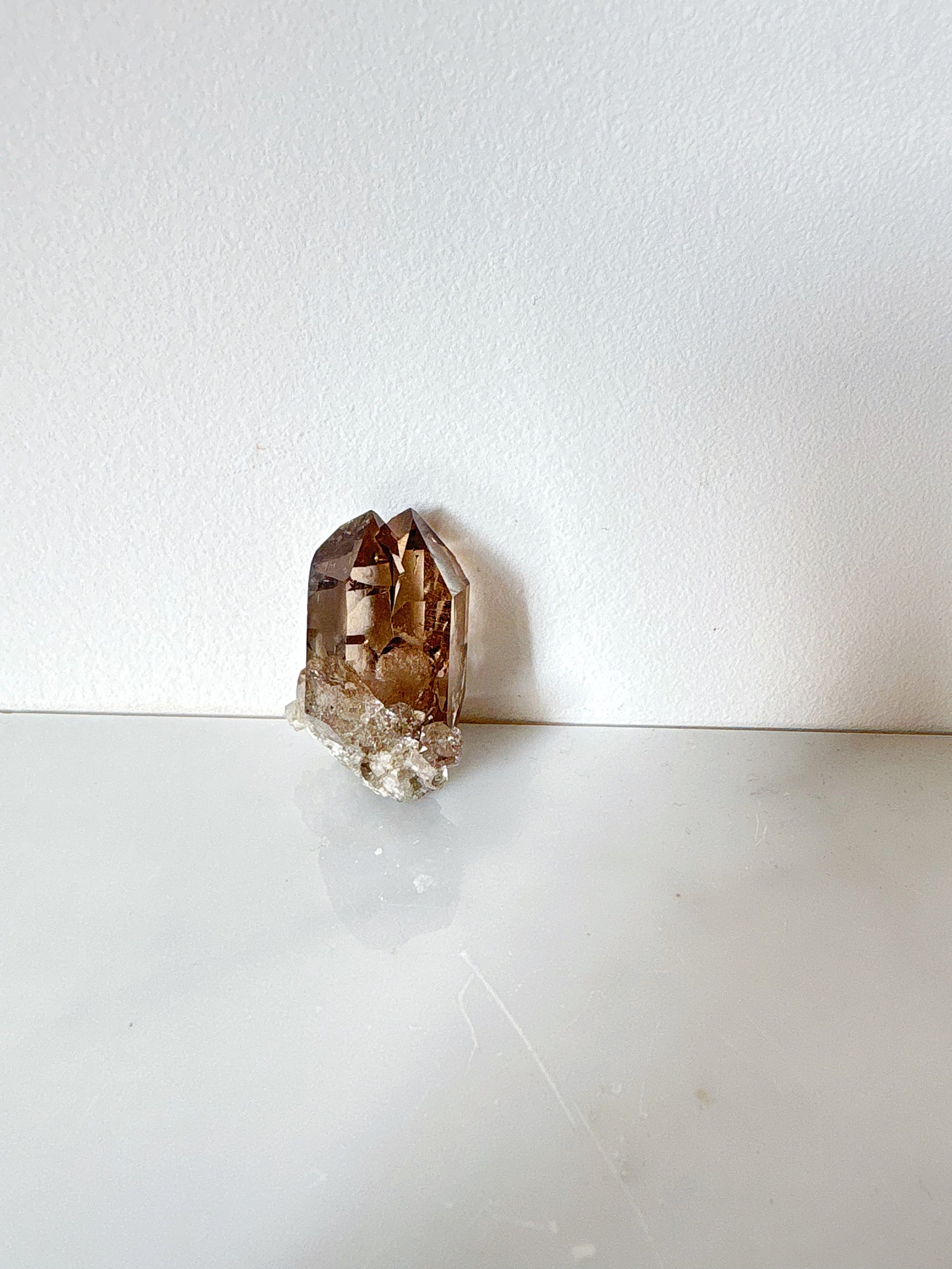Quartz fumé Twin Flame ! - origine FRANCE