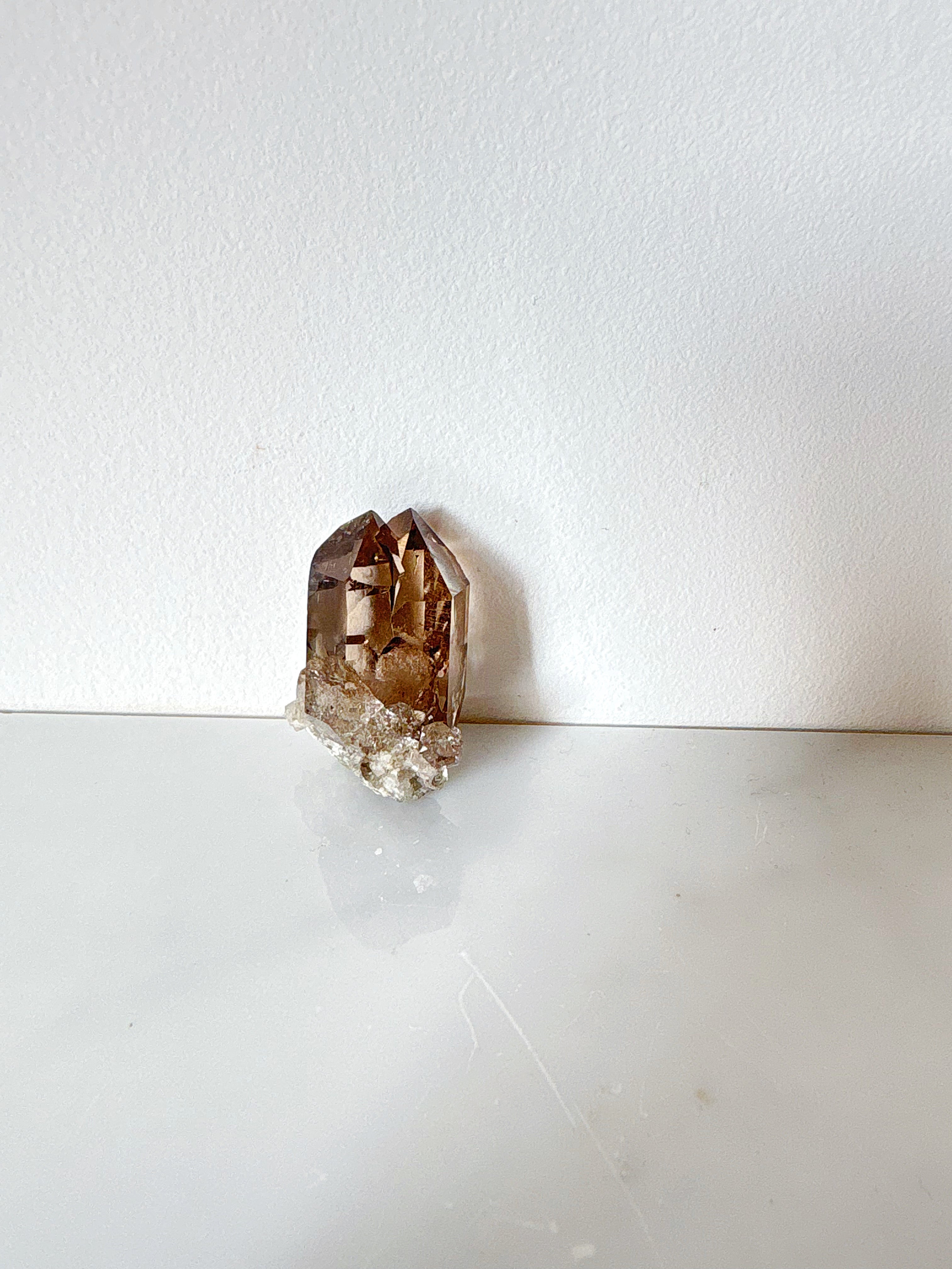 Quartz fumé Twin Flame ! - origine FRANCE