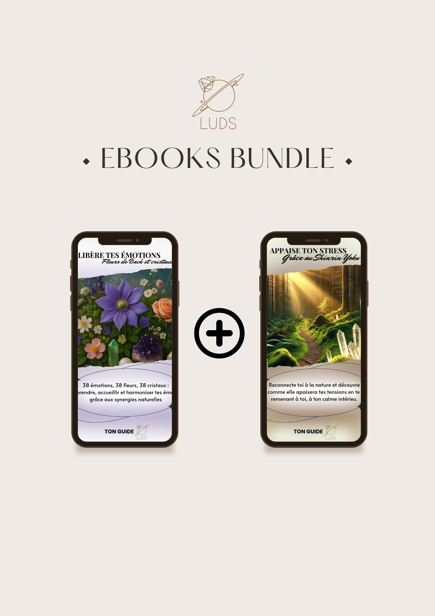 BUNDLE - Ebooks combo Shirin Yoku et Lithothérapie + Fleurs de Bach et Lithothérapie🌺🍃
