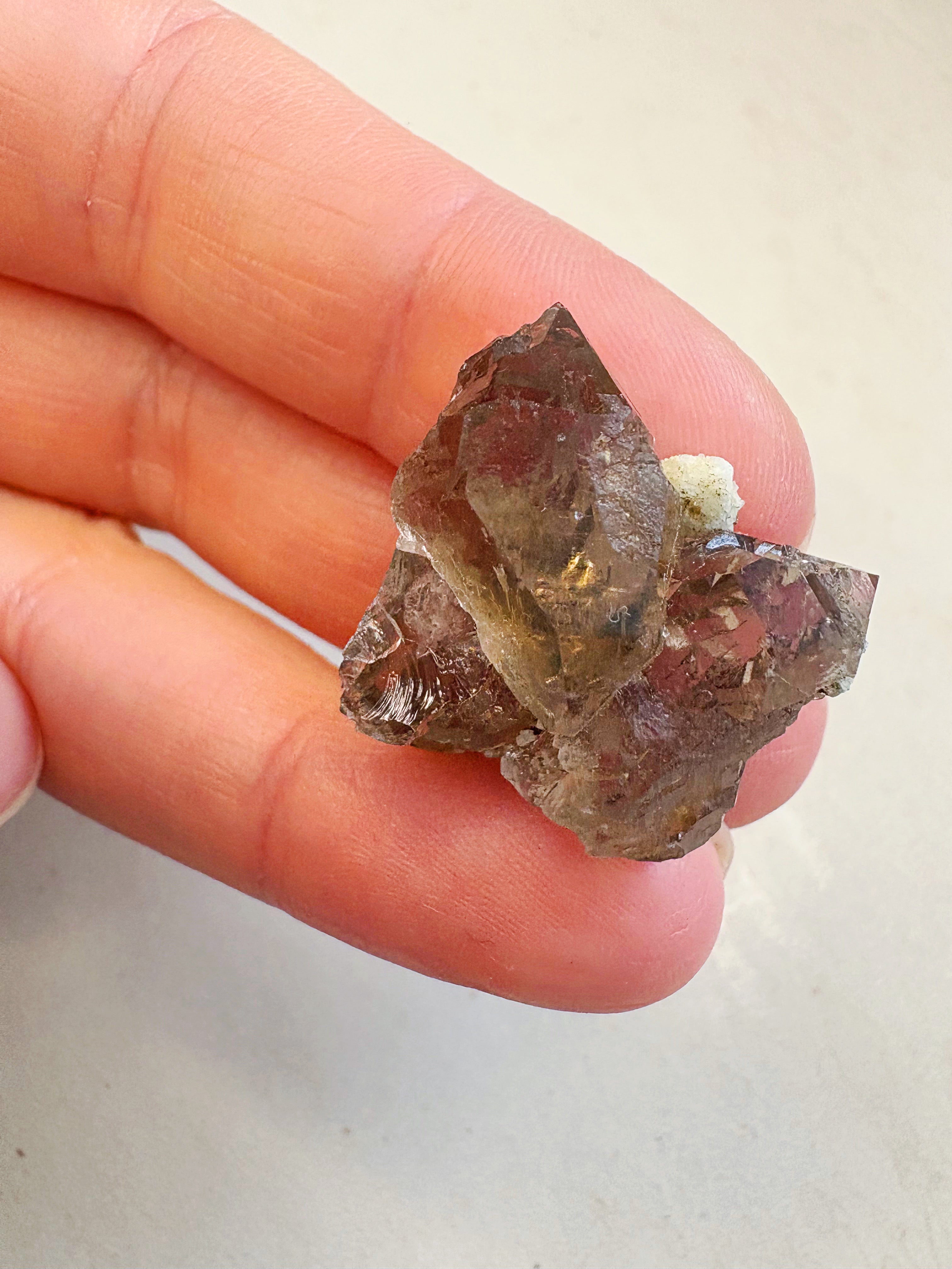 MINI : Quartz fumé 4 - origine FRANCE