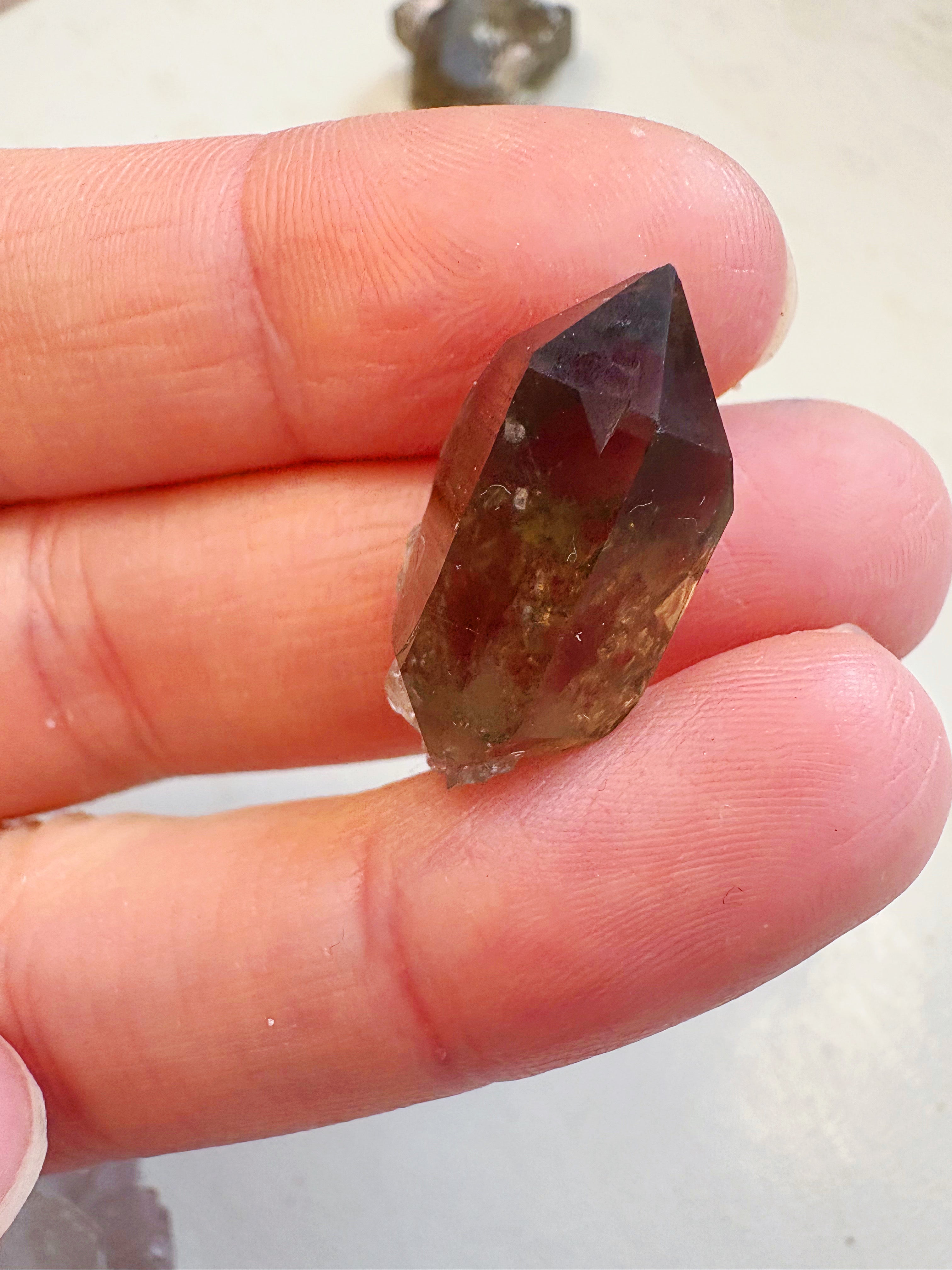 MINI : Quartz fumé 3 - origine FRANCE