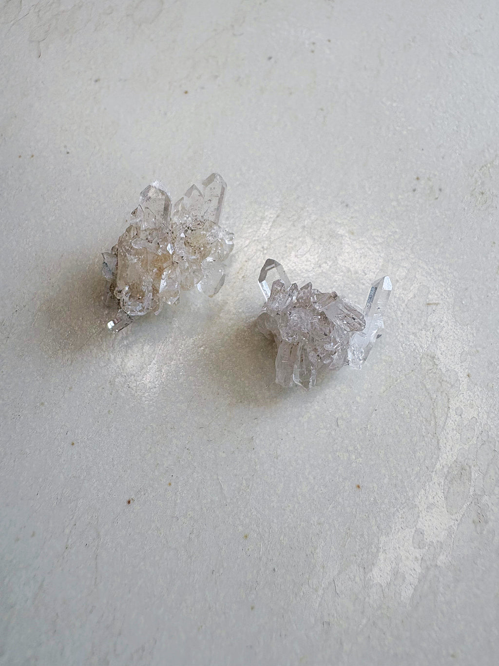 Mini lot 3 - Cristal de roche / Quartz fumé / Fluorite rose - origine FRANCE