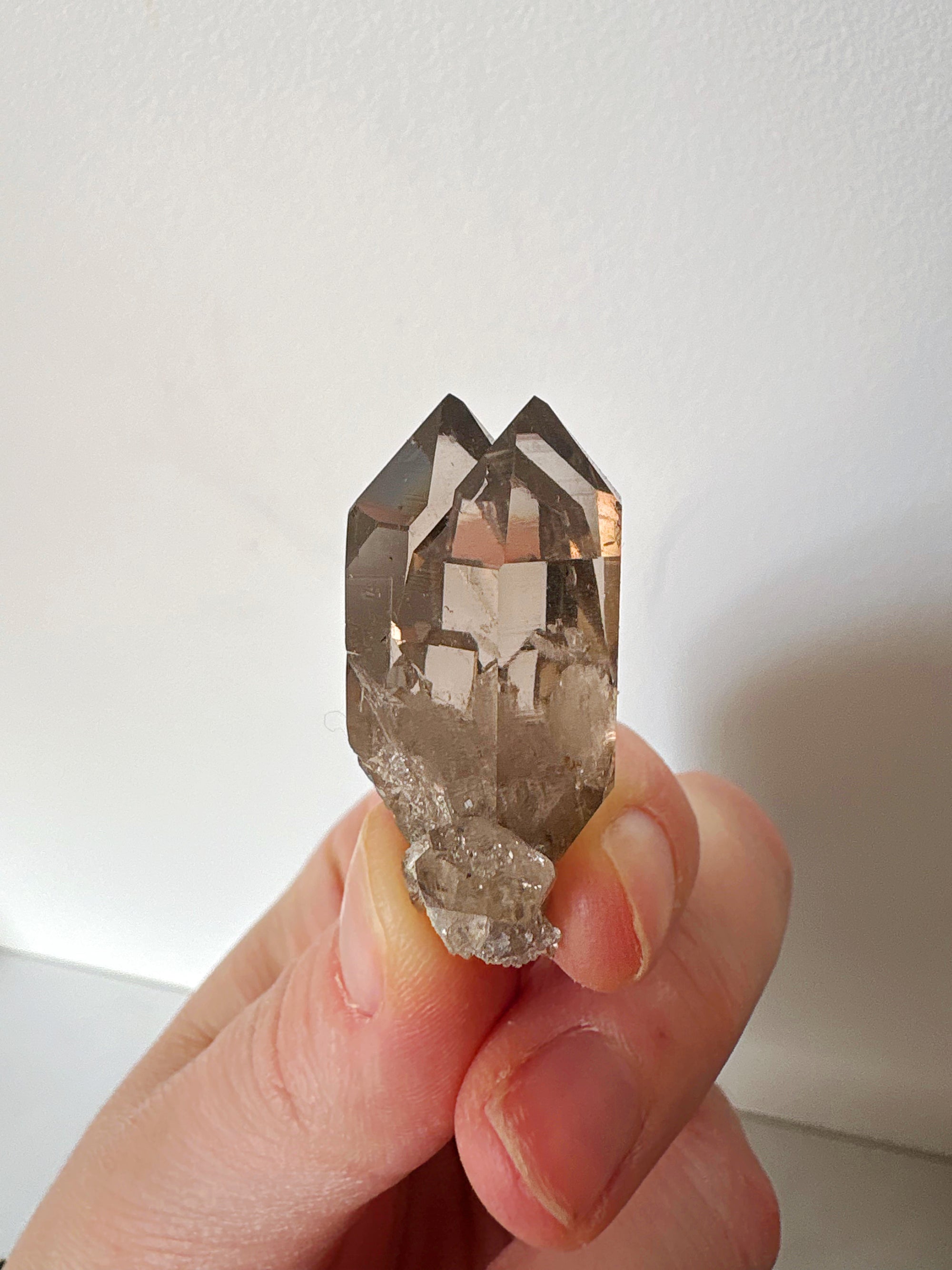 Quartz fumé Twin Flame ! - origine FRANCE