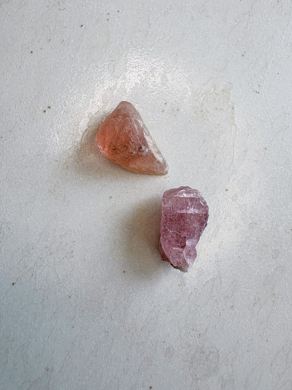 Mini lot 3 - Cristal de roche / Quartz fumé / Fluorite rose - origine FRANCE