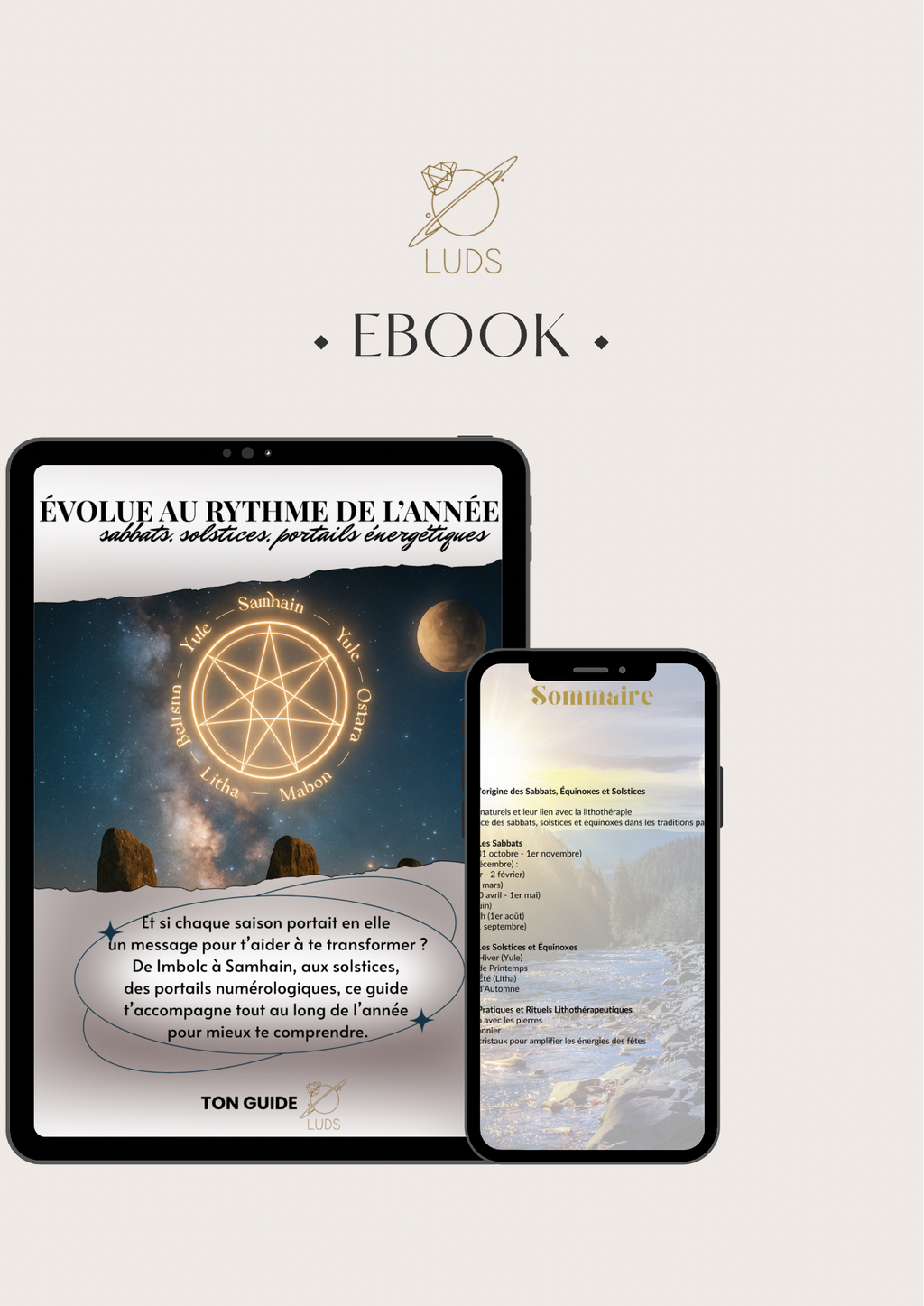 EBOOK - ton guide en Sabbats, Équinoxes, Solstices et lithothérapie