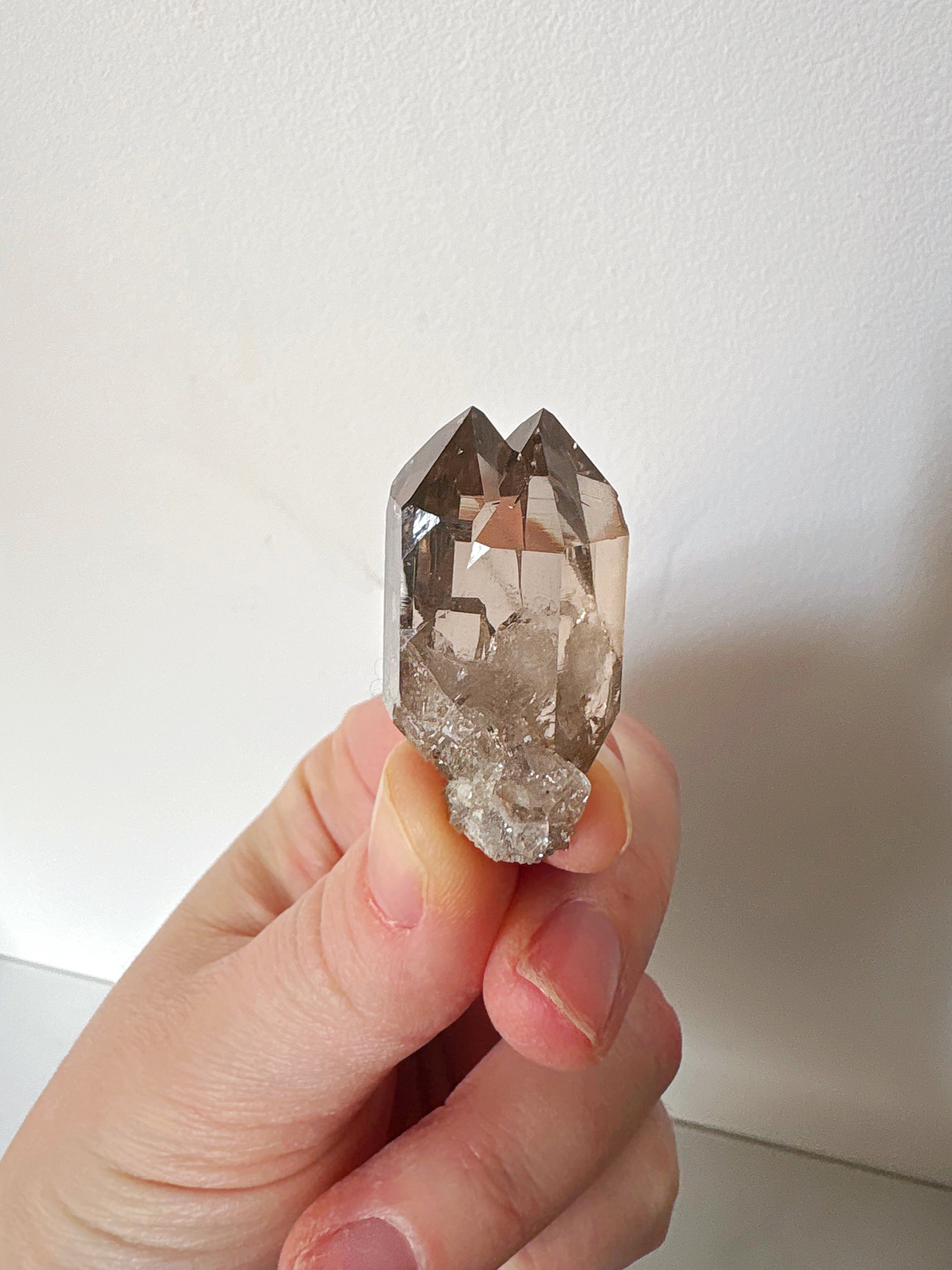 Quartz fumé Twin Flame ! - origine FRANCE