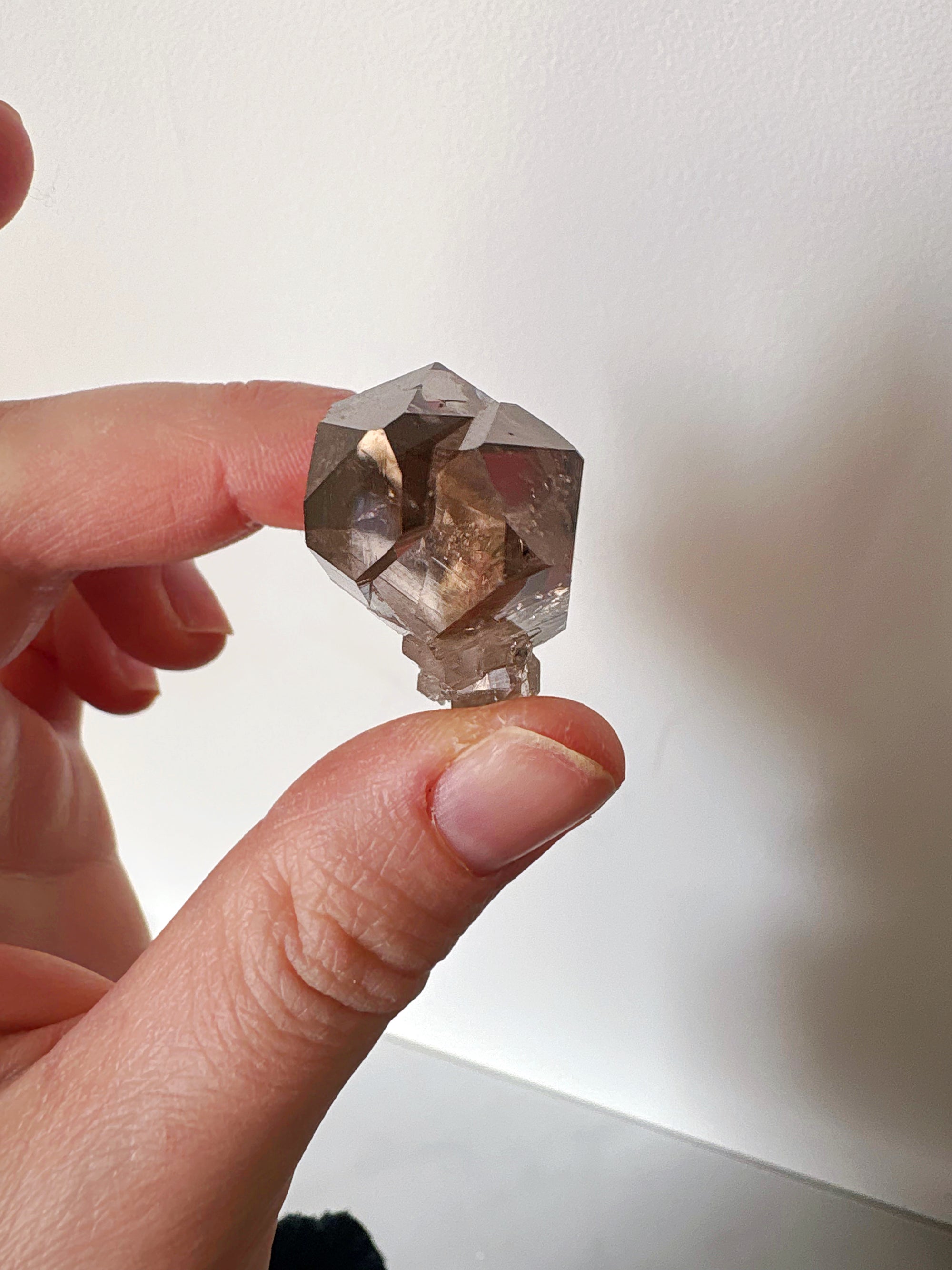 Quartz fumé Twin Flame ! - origine FRANCE