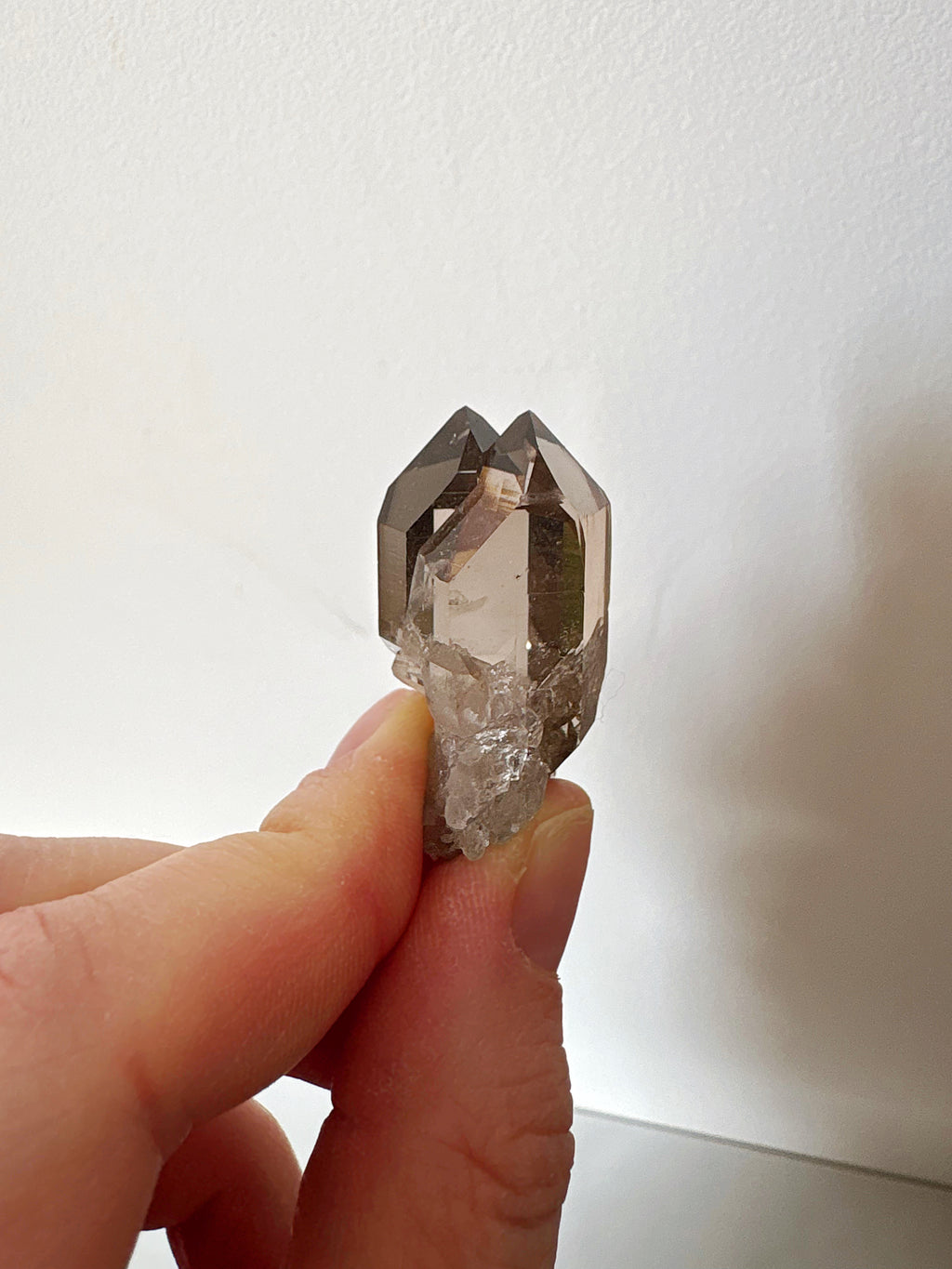 Quartz fumé Twin Flame ! - origine FRANCE