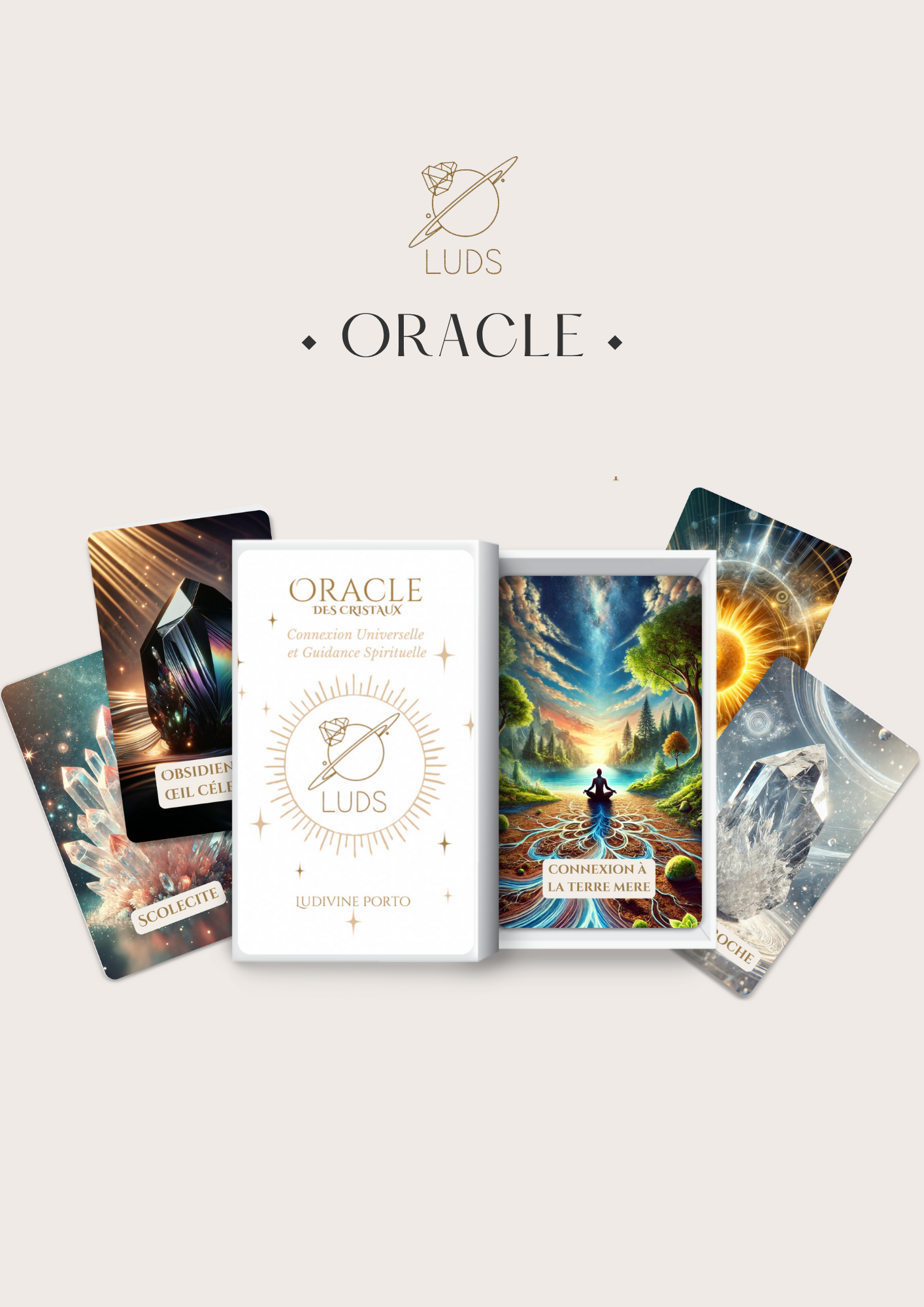 L'Oracle des cristaux - Connexion spirituelle & Guidance universelle - 140 cartes