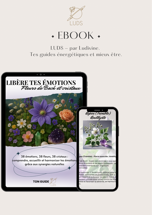 EBOOK - Libère tes émotions grâce aux fleurs de Bach et aux cristaux - Nouvelle édition + BONUS !