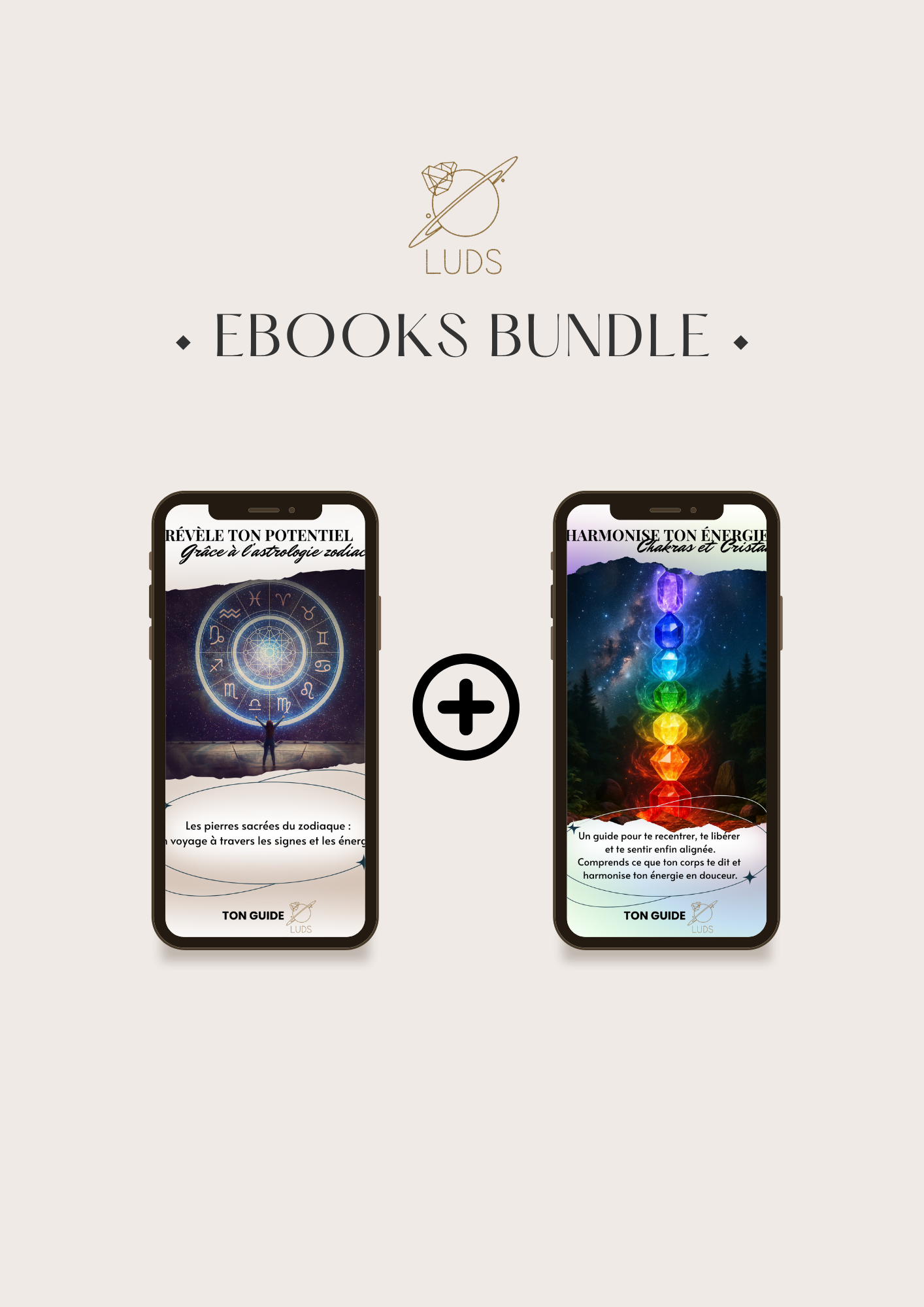 BUNDLE - Ebooks combo : Astrologie Zodiacale et Lithothérapie + Chakras et Lithothérapie ♌️☸️