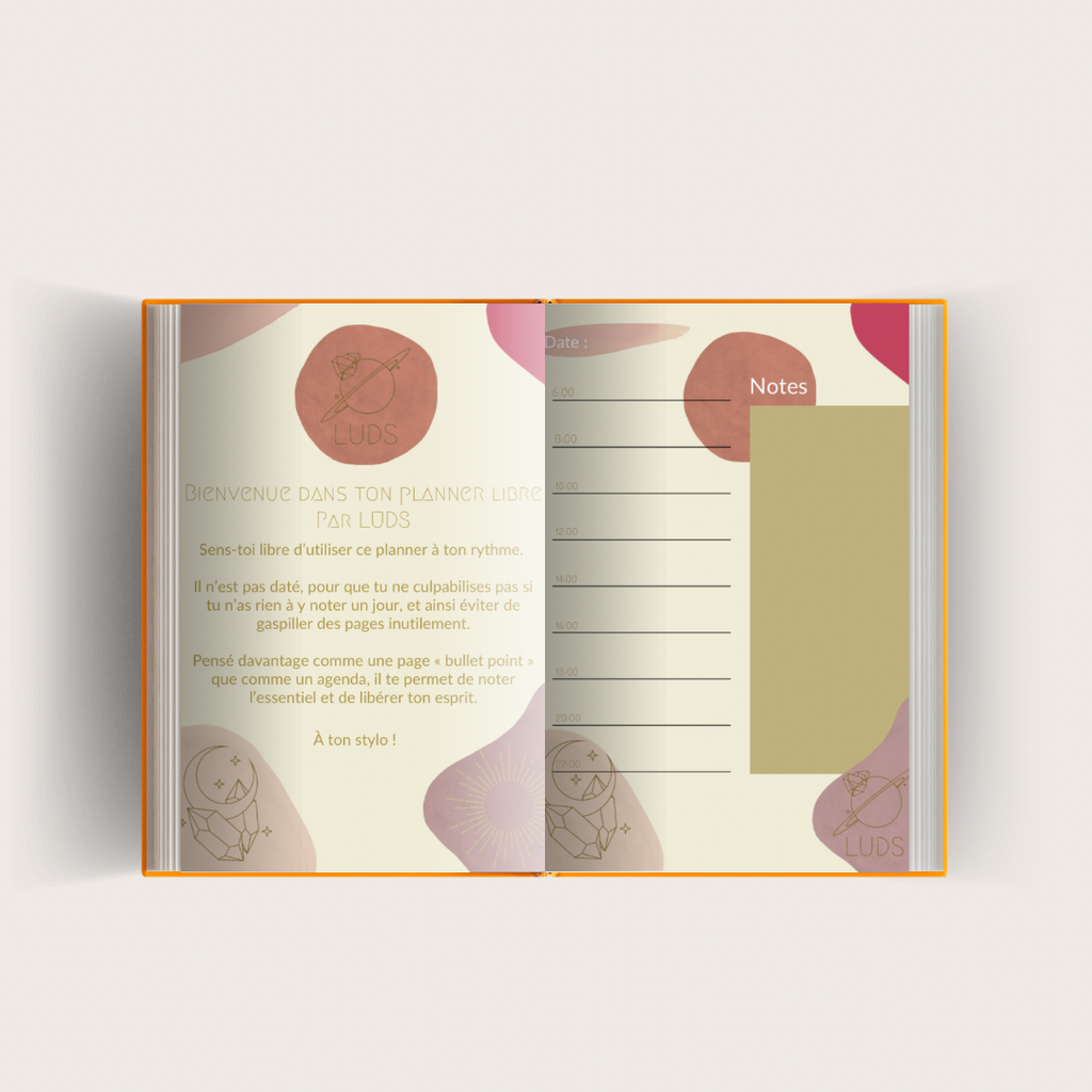 LUDS le planner libre - Format 1 an, couverture souple
