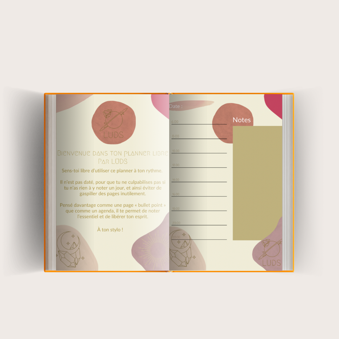 LUDS le planner libre - Format 1 an, couverture souple