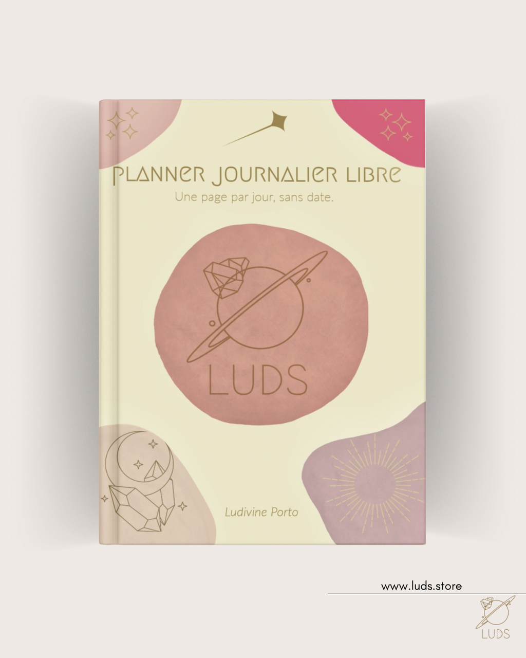 LUDS le planner libre - Format 6 mois, couverture rigide