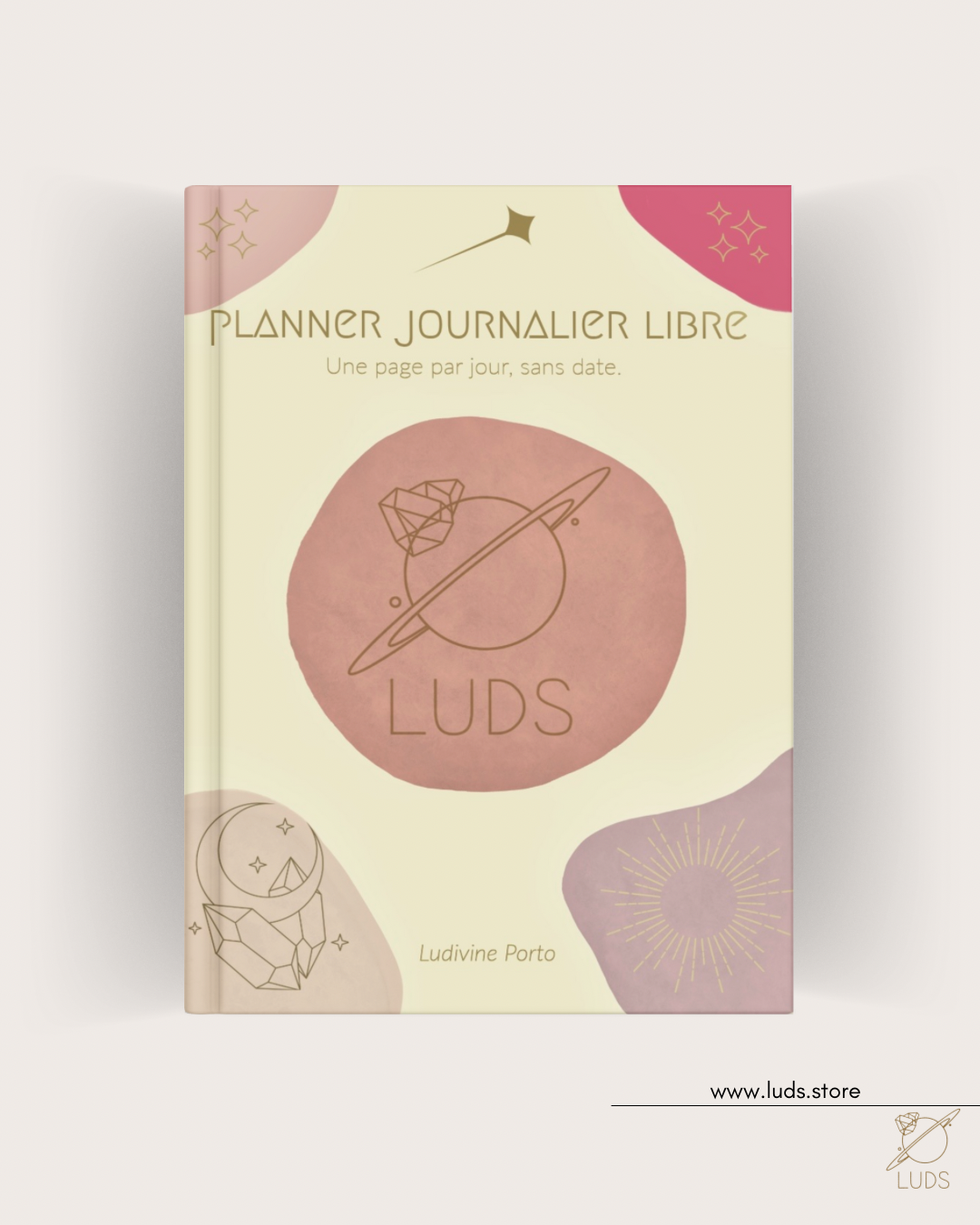 LUDS le planner libre - Format 6 mois, couverture rigide
