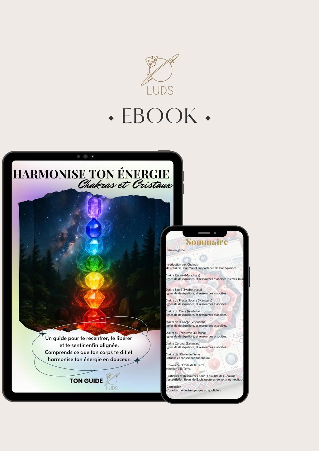 EBOOK - ton guide intitiatique à travers les Chakras et la lithothérapie