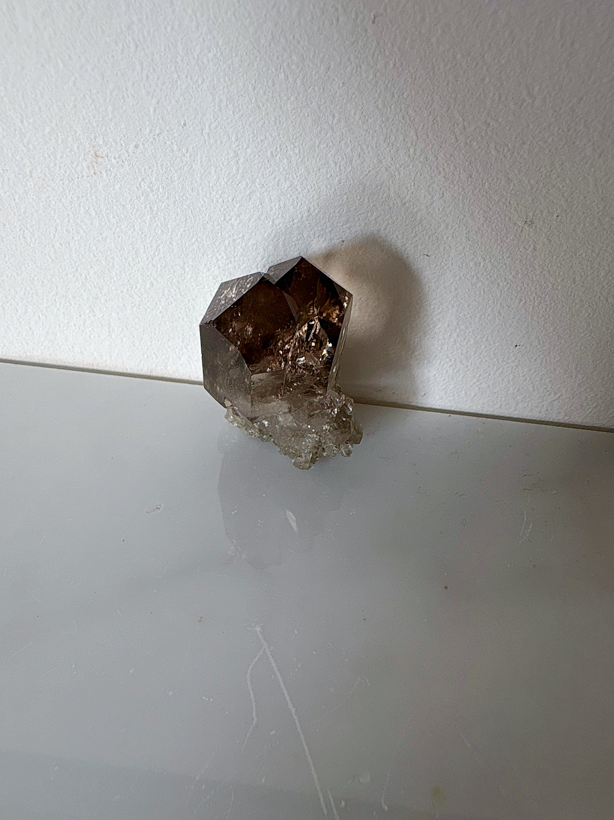 Quartz fumé Twin Flame ! - origine FRANCE