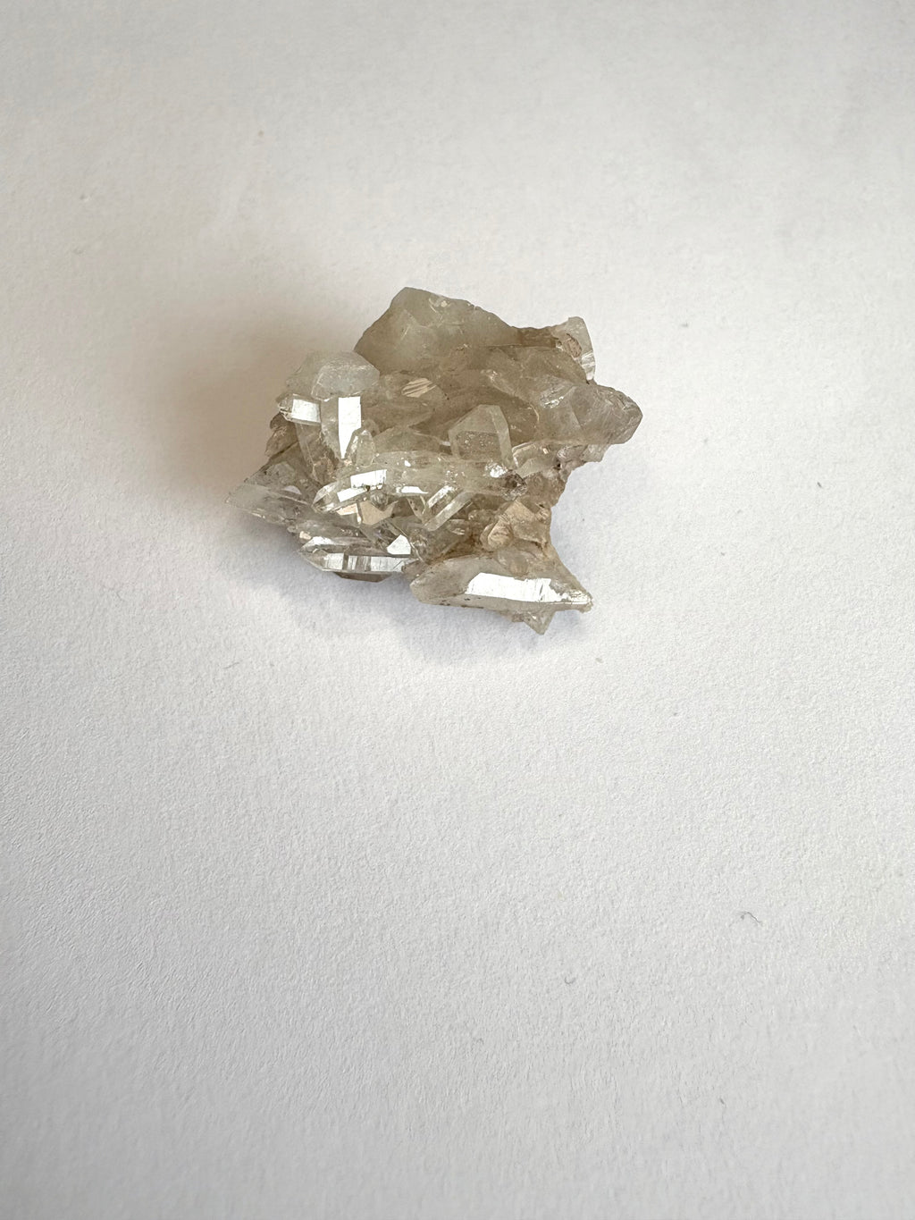 Mini trio 1 - Cristal de roche / Quartz fumé / Fluorite rose - origine FRANCE