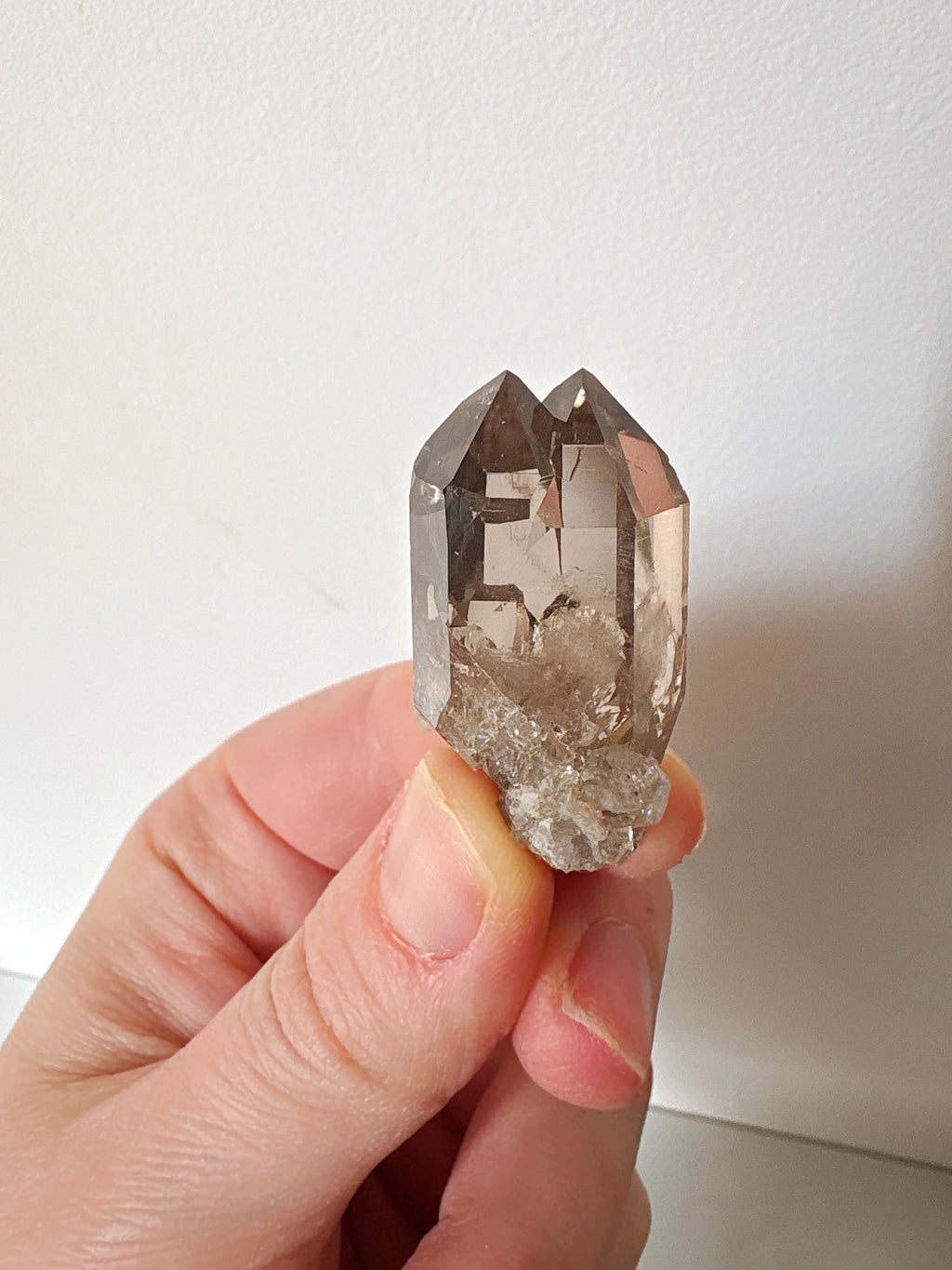 Quartz fumé Twin Flame ! - origine FRANCE