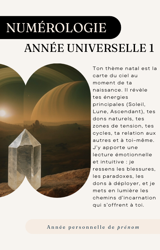 Analyse de ton année 2026

Numérologie & Astrologie essentielle