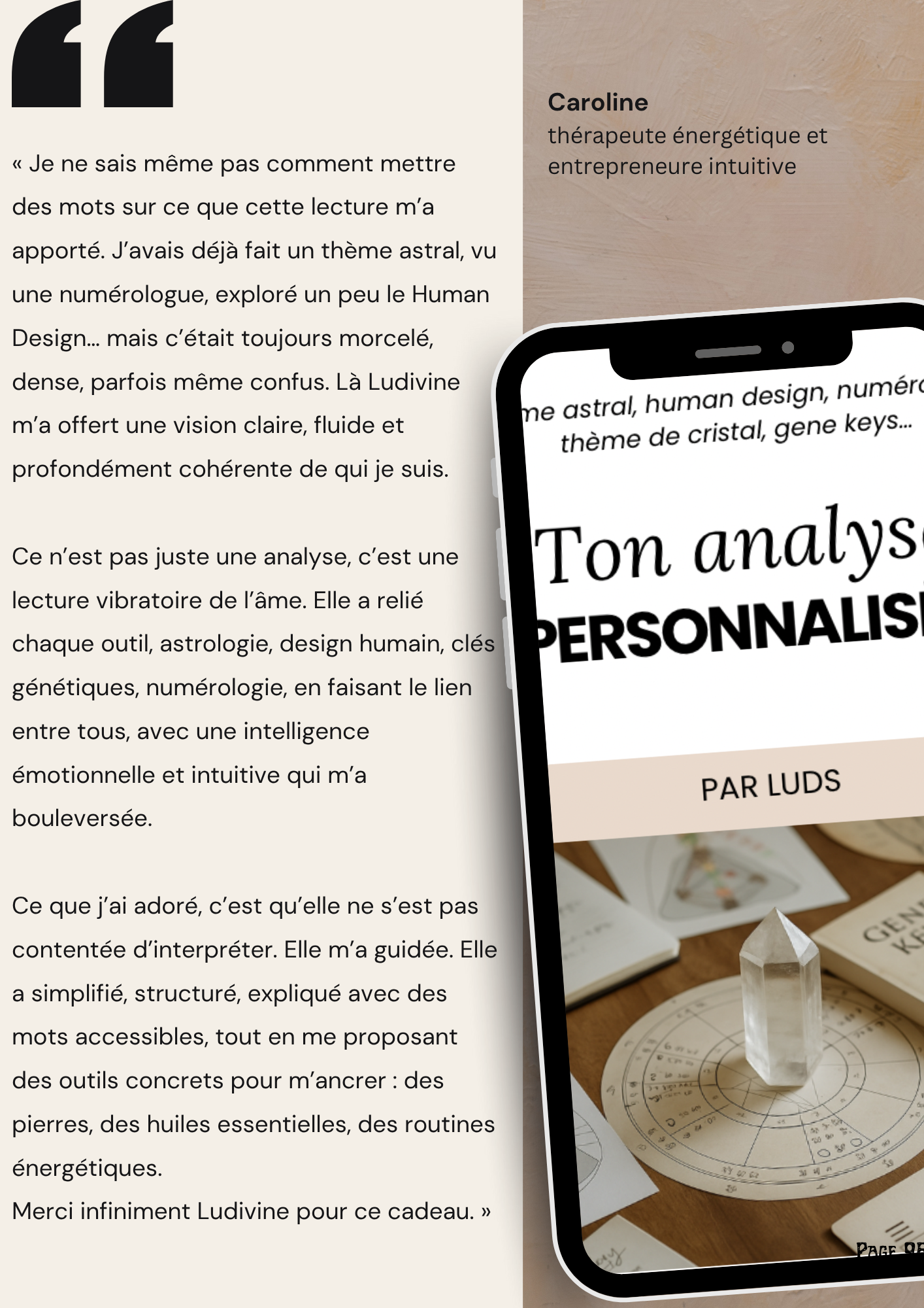 Analyse  personnelle complète - thème astral, human design, theme numérologique, gene keys, thème de cristal… une lecture globale unique