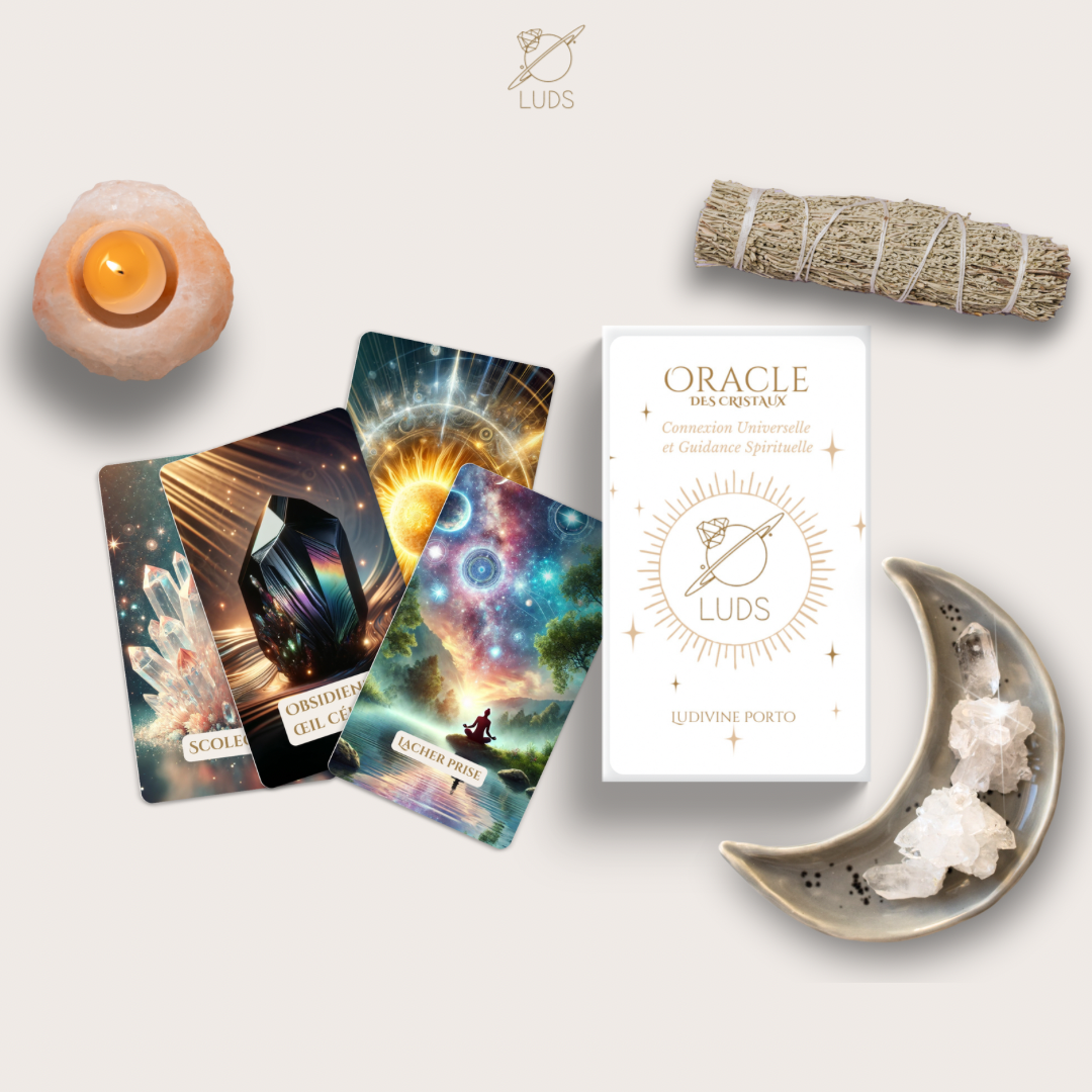 L'Oracle des cristaux - Connexion spirituelle & Guidance universelle - 140 cartes