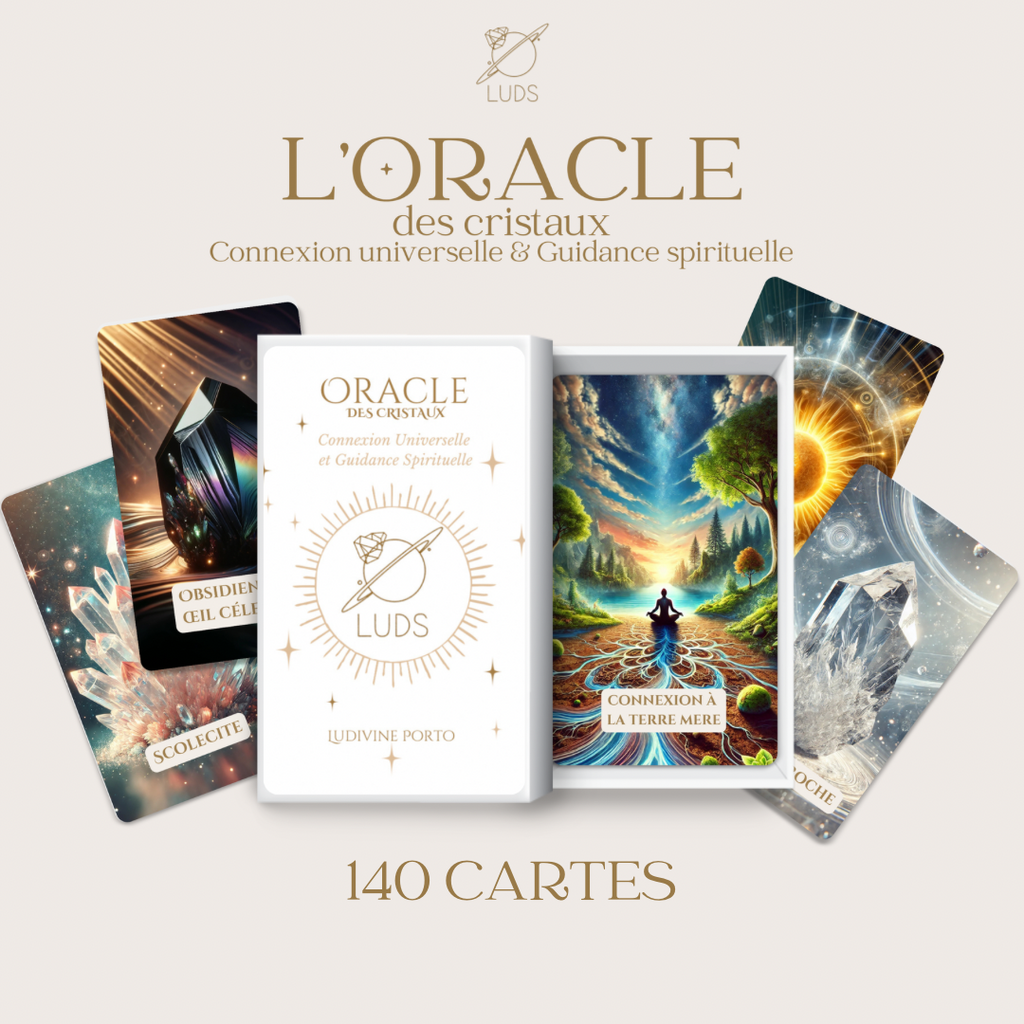 L'Oracle des cristaux - Connexion spirituelle & Guidance universelle - 140 cartes