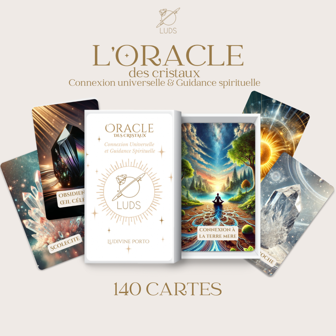 L'Oracle des cristaux - Connexion spirituelle & Guidance universelle - 140 cartes